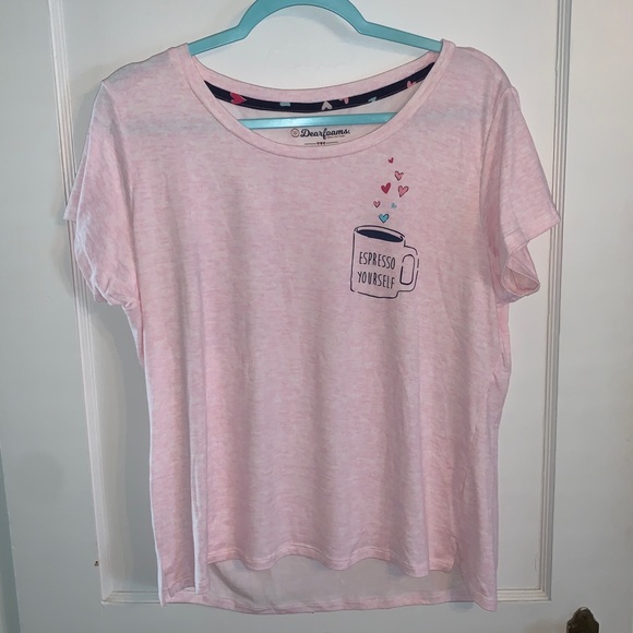 LAREGE ESPRESSO YOURSELF SUPER SOFT โ๏ธ PJ Top - Picture 1 of 11